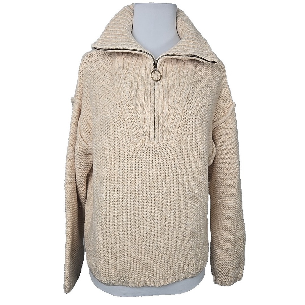 Universal Thread Zip Front Pullover Sweater Women's Medium M